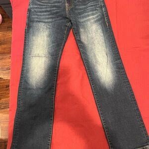 True Religion Men's Faded Black Straight Jeans